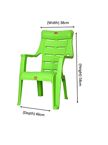Image of Prima Baby Plastic Chair 125 Modern and Comfortable with Backrest for Study | Play | Desk | Kids with Arms for Home /School /Dining for 2 to 6 Years Age
