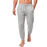 Iron Mountain Jogging Homme – Pantalon Sweat Fleece avec Cordon et Poches, Joggers avec Chevilles Côtelées pour Sport, Fitness et Détente (Gris Clair chiné, L)