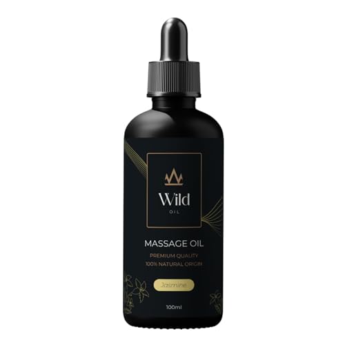 Wild Aceite de Masaje Natural, Hidratante y Portador, Vegano y Hipoalergénico, Para Cuidado Corporal, Tratamiento Muscular y Aromaterapia, Ideal Post-baño - 100ml