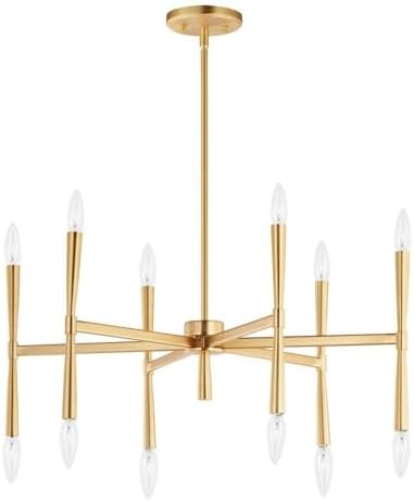 Maxim Rome - 12 Light Chandelier-Satin Brass Finish