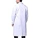 Sasairy Unisex Bata Médico Manga Larga Bata de Laboratorio Enfermera Sanitaria de...