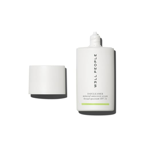 Well People Daygleamer Mineral Sunscreen Serum SPF 34 Blendable Formula with Vitamin C & Niacinamide Hydrates Skin and Delivers Broad-Spectrum Protection Vegan & Cruelty Free 1.7 Oz