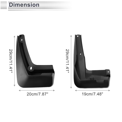 Image of X AUTOHAUX 1set Front and Rear Mud Flaps Splash Guards Mud Guards for BMW 3 Series E90 2005-2011 W /Mount Accessories