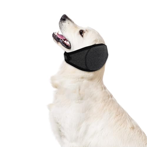 Beruhigender Hunde-Kapuzenpullover Ohrumhüllung, bequeme leise Ohrenabdeckung Muffen Stöpsel wasserdicht & verstellbar Hundekopfumhüllung Haube für Lärmschutz Feuerwerk Fellpflege Baden Angst Gewitter