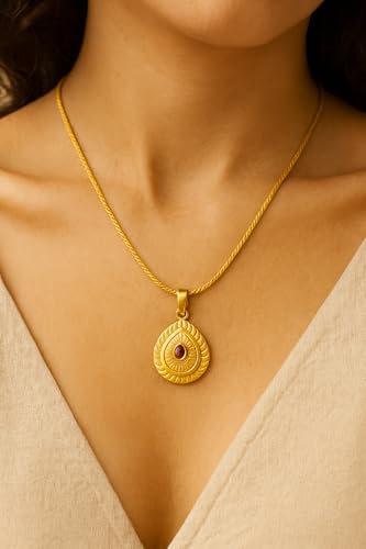 Image of Handicraft Kottage 1gm 22Ct gold plated Pandent /Necklace /Jewellery Set /Fashion jewellery /Chain for Women Girls