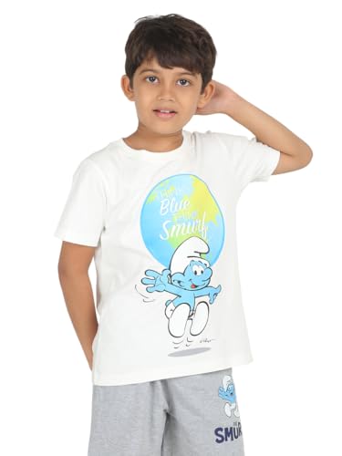 Image of REBORN Boys 1 Piece Chest Printed T-Shirt- Off White