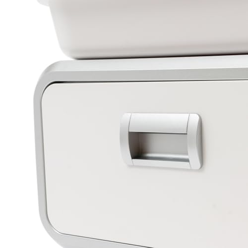 Chariot à roulettes pour appareils médicaux, chariot de laboratoire avec tiroir et étagère supérieure, capacité de charge de 100 kg, chariot de service médical pour laboratoire, clinique, hôpital, – vue 5
