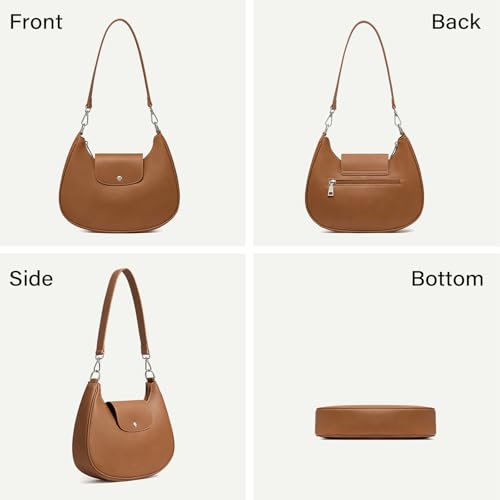 Image of CLUCI Shoulder Bag for Women, RFID Blocking Purse Vegan Leather Hobo Handbags with Adjustable Strap Anti Theft Crossbody Bag