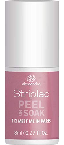 alessandro Striplac Peel or Soak Meet me in Paris  LED-Nagellack in Taupe-Violett  Für perfekte Nägel in 15 Minuten  1 x 8ml