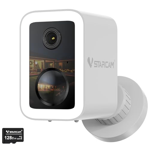 Image of VSTARCAM 2K Security Cameras Wireless Outdoor, No-Drill Magnetic & Adhesive Mount, Free Cloud & 128GB SD Storage, WiFi 6 2.4 /5G, Motion Alerts, 6-Month Battery, Color Night Vision, IP66,2-Way Talk