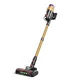 Pinnax Aspirateur sans Fil V18, Moteur sans balais de 550 W, Aspiration de 45 kPa, Filtration Multicouche, Lampe de Sol LED, 3 Modes d'aspiration, avec Accessoires