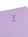 Smead File Folder, Reinforced Straight-Cut Tab, Letter Size, Lavender, 100 per Box (12410)