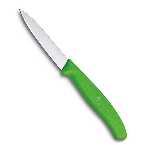 Image of Victorinox, Swiss Classic Kitchen Knife /PARING Knife /Vegetable Knife 8 cm, Straight Edge- Green Colour.