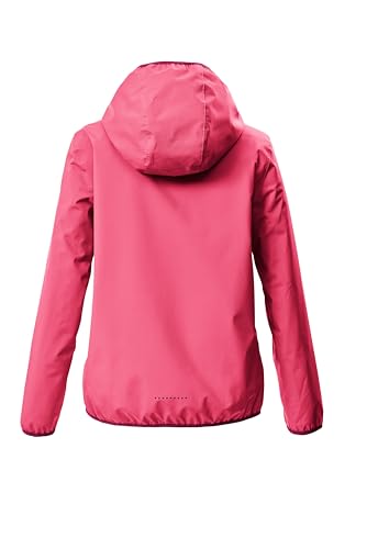 killtec Mädchen Funktionsjacke wasserdicht mit Kapuze und Magic Print KOS 156 GRLS JCKT, dunkelpink, 164, 44115-000