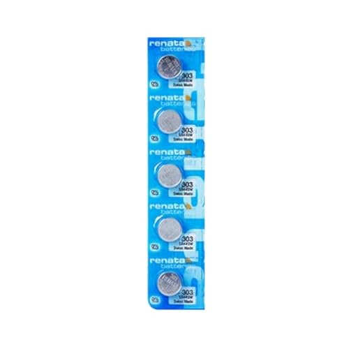 Baterías Renata 303 / SR44SW para reloj (pack 5) miniatura 1