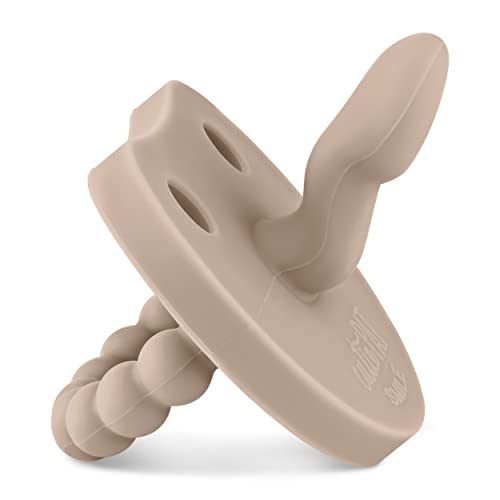 Ryan & Rose Cutie PAT Smile - Orthodontic Pro Pacifier and Teether (Dune)