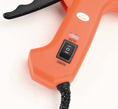 FLZOSPER Pistola de cola quente de tamanho completo 60/100W com 20 peças de bastões de cola, pistola