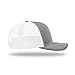 The Hat Pros Richardson 112 Classic Six-Panel Adjustable Snapback Trucker Cap (Heather Grey/White)