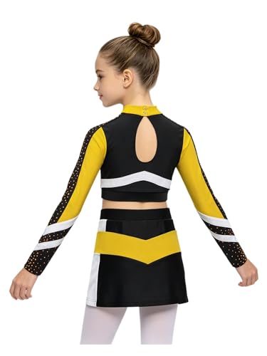 Disfraz de animadora para niñas uniforme de porristas miniatura 2