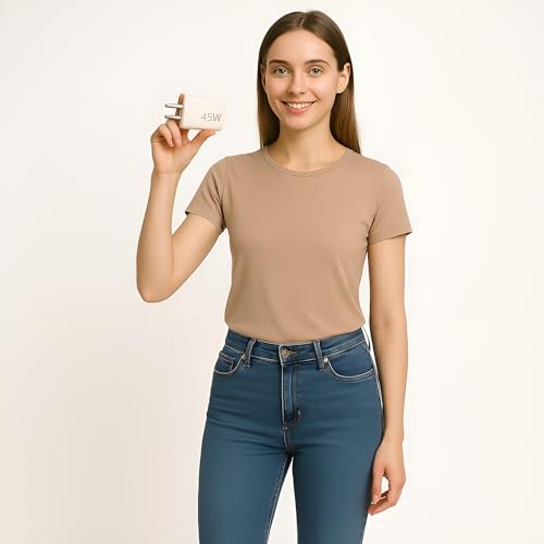 Image of mifaso 45W C-Type Super-Fast Charging Power Adapter For Laptop|Macbook|Tablet|iPad|Chrome Book|Google|Samsung|Xiaomi|Nothing|Honor|Other USB-C PD PPS Technology 45 W Charge Support,White