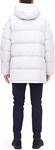 Image of DKNY Men's Long Hooded Quilted Parka Jacket