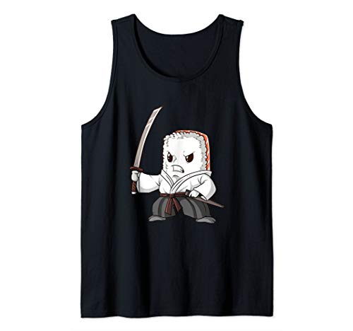Sushi Ninja Gift Japanese Sashimi Anime Sushi Tank Top