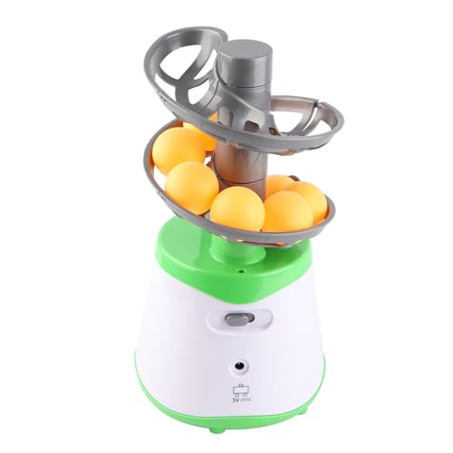 Automatischer Tischtennis Werfer, 30,5x15cm/12x5,91 Zoll Professioneller ABS Tischtennis Roboter Ping Pong Ballmaschine Automatische Werfer Trainingsmaschine Mit 10 Tennis Trainerbällen & Ladekabel