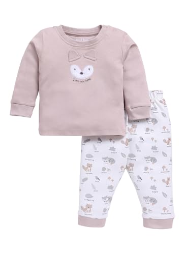 Image of Smart Baby Boys Cotton Top & Pyjama Set | Long Sleeve Round Neck T-Shirt & Full Pants | Soft Fabric | 0-18 Months | Ideal for Sleep
