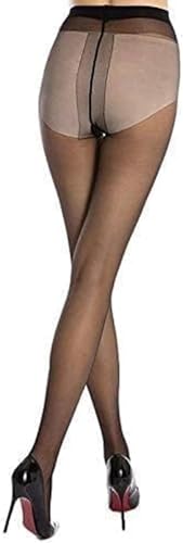 mappa 1 Pairs Women's Sheer Tights - Black Color Free Size Pantyhose with Reinforced Toes3