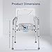 Bedside Commode, Toilet Seat Risers for Seniors, Raised Toilet Seat with Handles, Width and Height Adjustable Raised Toilet Seat with Handles for Elderly
