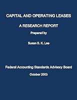 Capital and Operating Lease: A Research Report 1503369404 Book Cover
