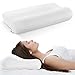 Levesolls Nackenstützkissen Kopfkissen Memory Foam Kissen Höheneinstellbares Ergonomisches Nackenkissen mit 2 Bezüge (60×36×12/10cm)