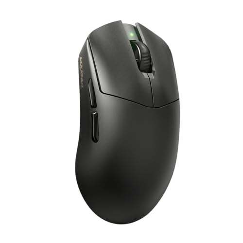 Cougar Revenger Pro 4K Wireless Gaming Mouse – 55g Ultralight, PixArt 3395 26000 DPI Sensor, Dual Connection 2.4Ghz/Wired, 4000Hz Polling Rate, Windows Compatible, Black