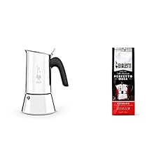Bialetti New Venus Caffettiera In Acciaio Inox, Adatta All'Induzione, Argento, 6 Tazze & Perfetto Moka Caffè Macinato, Gusto Classico - 1 X 250 Gr