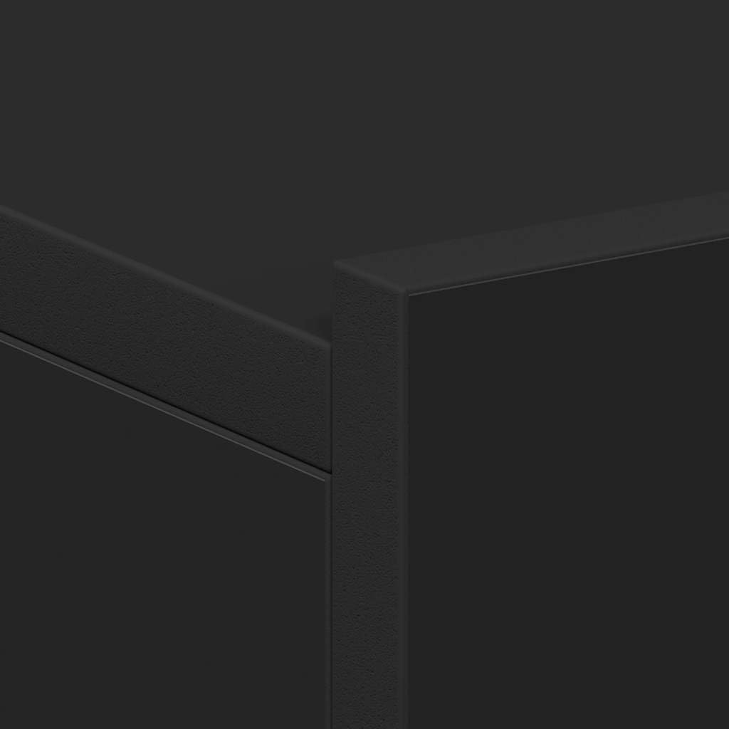 vidaXL Comodini Pensili 2pz Neri 40x30x15 cm in Legno Multistrato