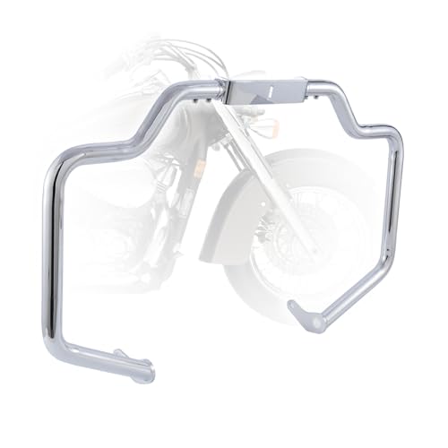 GGDMOTO Mustache Crash Bar Engine Guard Highway Bar Compatible with Honda VT1100C Shadow Spirit VT1100C2 Shadow Sabre 2000-2007 (Chrome)
