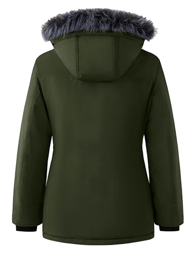 wantdo Women's Winter Coats Warm Thicken Puffer Parka Jacket with Hood2