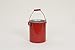 Bench Can, 1-1/2Gal., Galvanized Steel, Red