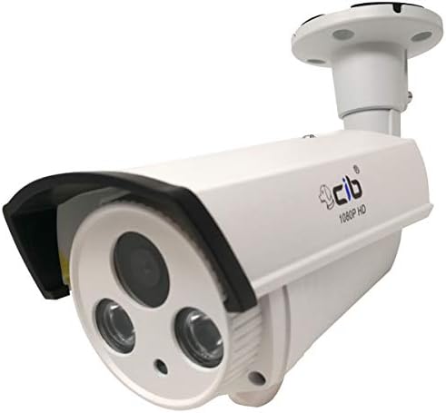 CIB Security Day/Night Vision True HD-TVI 1080P 2.1Megapixel HD Bullet Cameras/Long Range up to 150', White (CUT80P0856-150W)