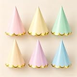 Fvumhlaoog 24 Pcs Pre-Assembled Birthday Party Hats for Kids Birthday Hats for Adults- Gorros de Cumpleaños para Niños - Party Headwear | pastel party hats
