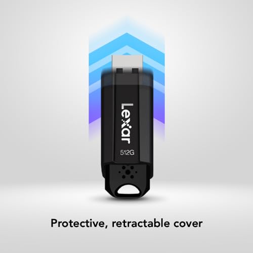 Image of Lexar JumpDrive S80 256GB USB 3.1 Flash Drive, Up to 150MB /s Read (LJDS080256G-BNBNU), Black