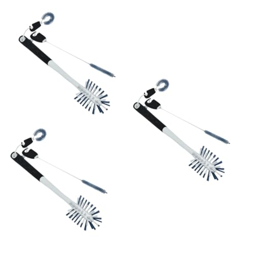 COLLBATH 3pcs 3 1 Tile Brush Straw Cleaner Bottle Brush Insulated Tumblers with Straw Test Tube Brush Gap Brush