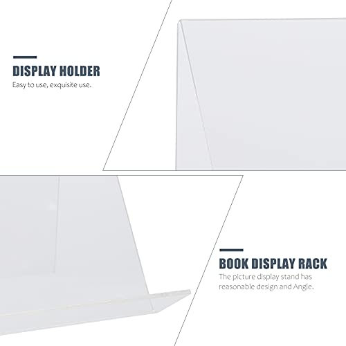 Cabilock 4 Pcs Cremalheira De Exposição De Documentos De Livros Cavalete De Acrílico Livro Caderno P