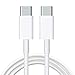 Price comparison product image USB C to USB C Cable 60W 6ft, Type C 60W 20V/5A PD Fast Charging Cable Lead with E-Mark Chip Charger for iPad Pro 2020 for MacBook Pro 2020,Samsung Galaxy S20 S21 S22,Switch - White