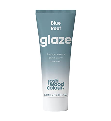 Josh Wood Colour Glaze (Blue) - Semi-permanent Hair Mask - Ammonia-free - Conditions and Nourishes - Lasts Up to 3-5 Washes - For Blonde Hair - 100% Vegan - Cream (100ml)