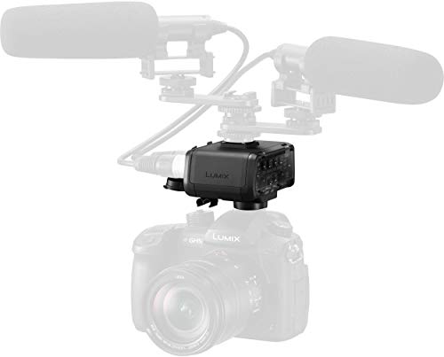 Image of Panasonic Professional XLR Audio Video Microphone Adaptor with 2 XLR Terminals - Accessory Compatible with LUMIX GH5, GH5S, S1 and S1R Mirrorless Digital Cameras - DMW-XLR1, Black