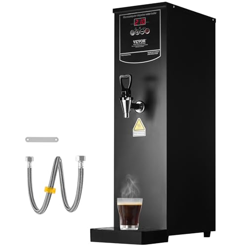 VEVOR kommerzieller Wasserkocher 20 L, elektrischer Heißwasserspender mit Heizrohr aus Edelstahl,...