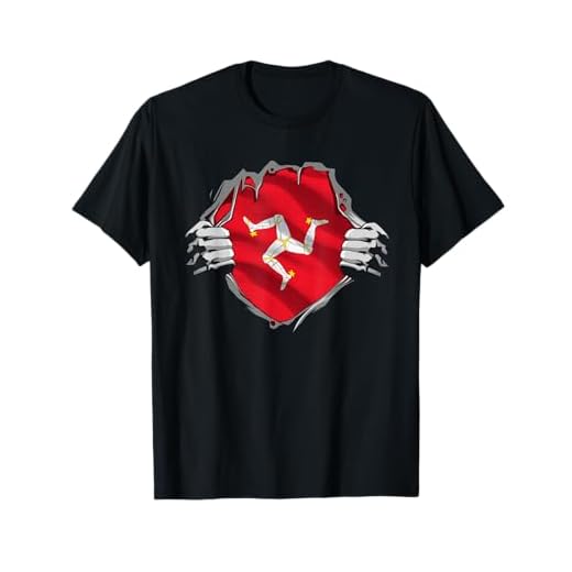 Super Manx Heritage Shirt Isle of Man Roots Flag Gift T-Shirt