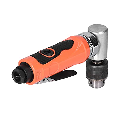 Compact Pneumatic Drill, 90 Degree 1/4