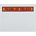 Panel Face Envelopes, Packing List Enclosed